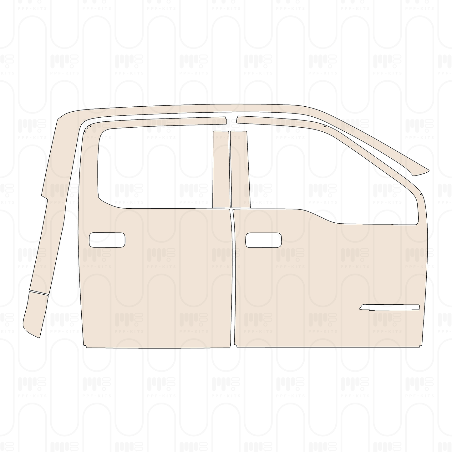 Voorgesneden PPF Ford Super Duty F-250 Crew Cab Platinum 2022
