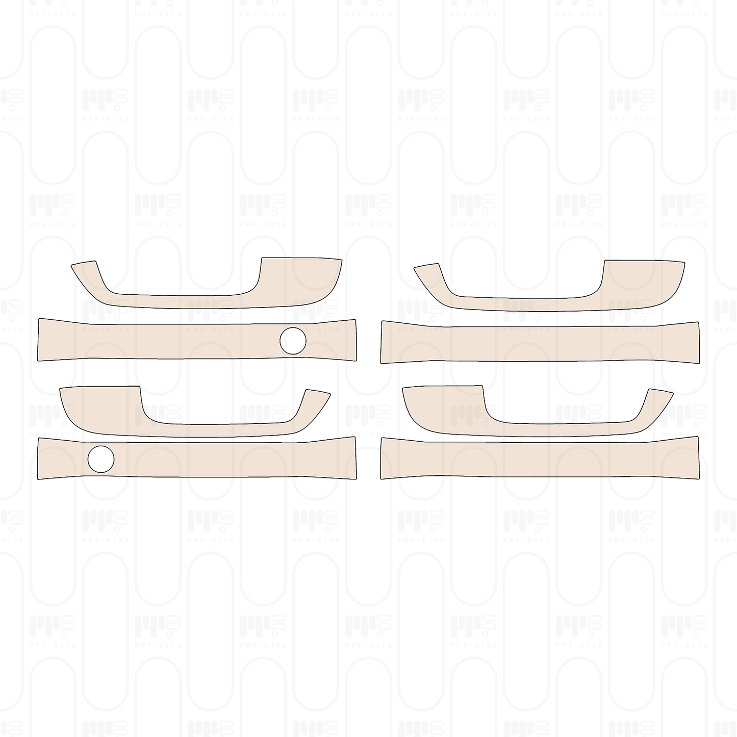 Voorgesneden PPF Ford Super Duty F-250 Crew Cab Lariat 2022