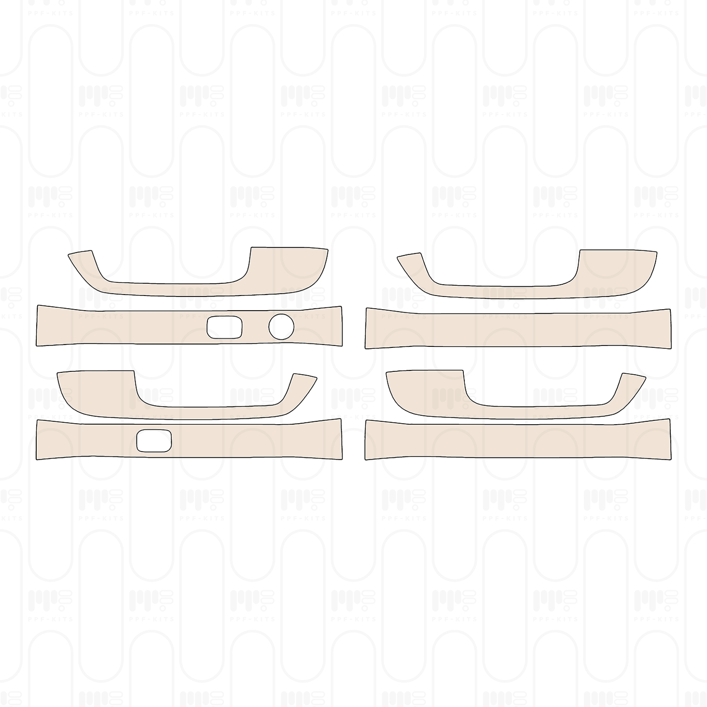 Voorgesneden PPF Ford Super Duty F-250 Crew Cab Platinum 2022