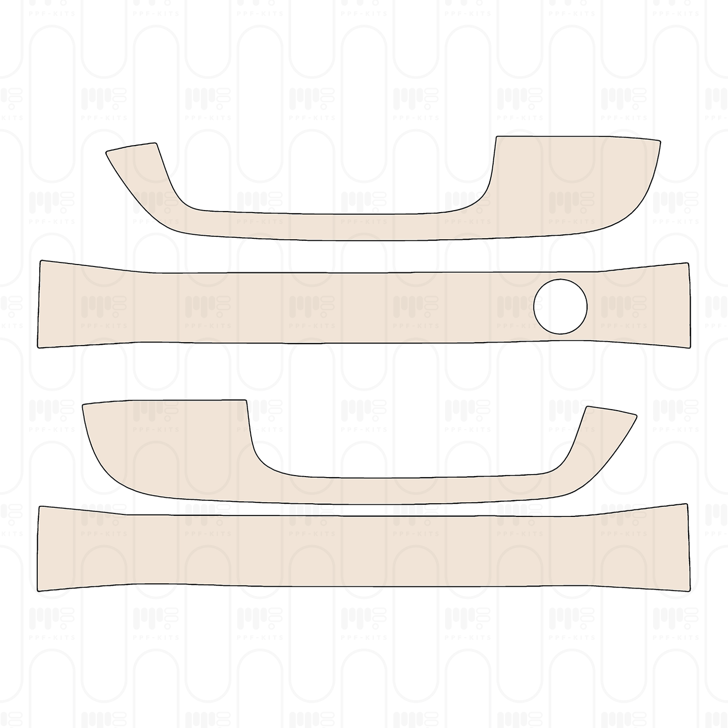 Voorgesneden PPF Ford Super Duty F-250 Super Cab Lariat 2022