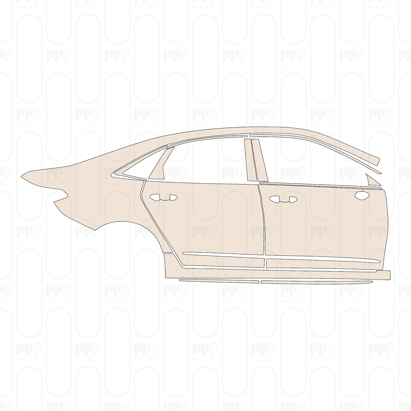 Voorgesneden PPF Ford Taurus Base 2022