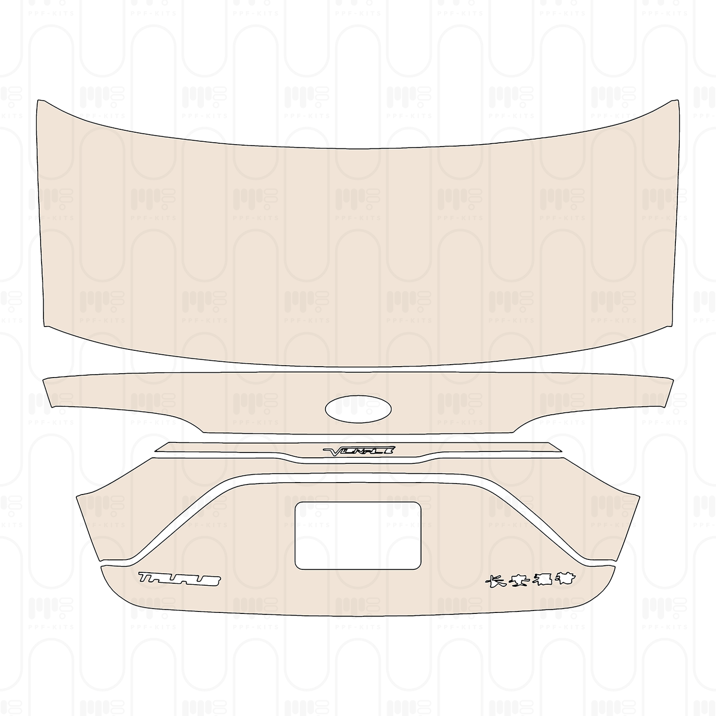 Voorgesneden PPF Ford Taurus Luxury 2022