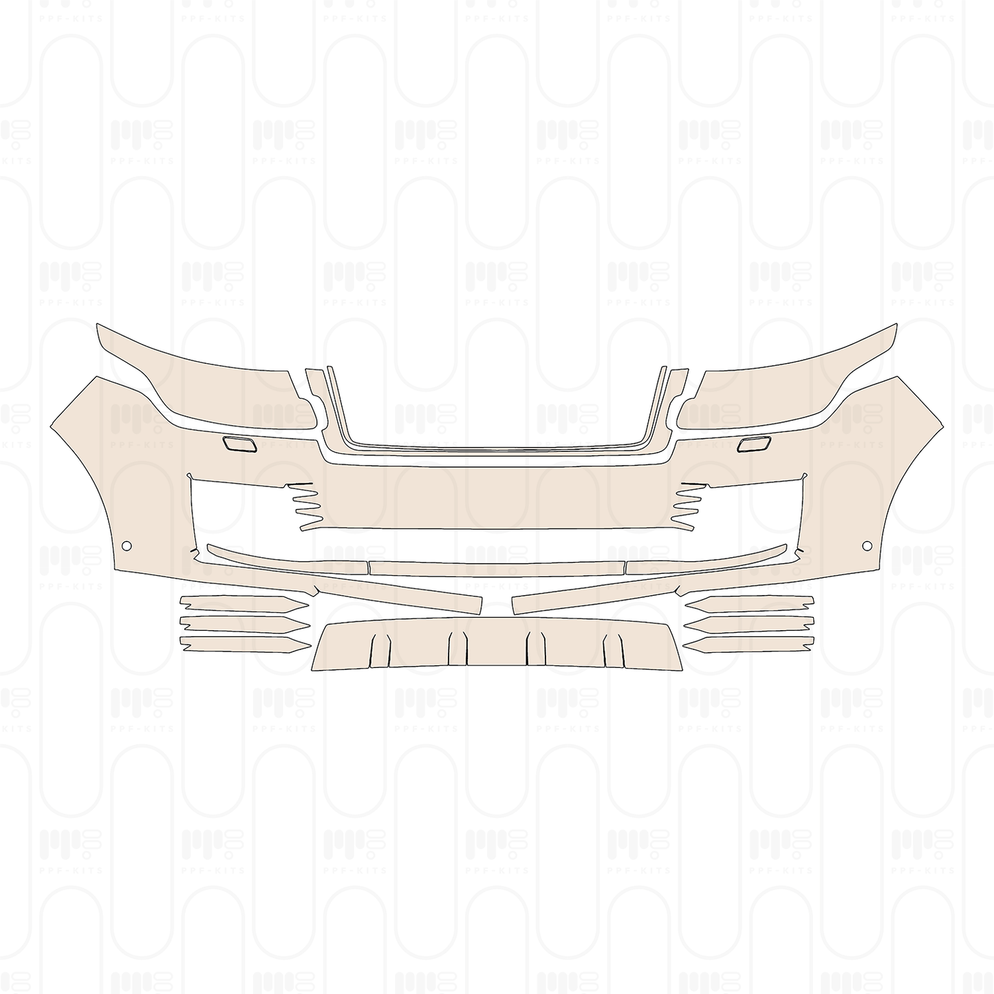 Voorgesneden PPF Land Rover Range Rover Extended Wheelbase Base 2022