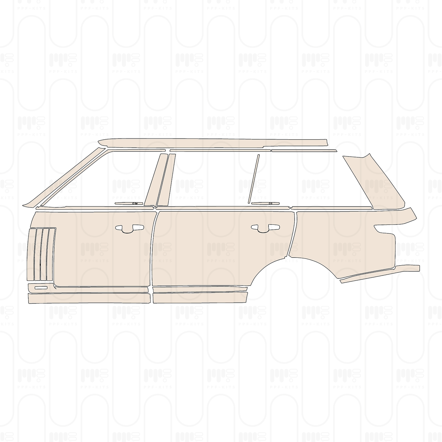Voorgesneden PPF Land Rover Range Rover Extended Wheelbase Base 2022