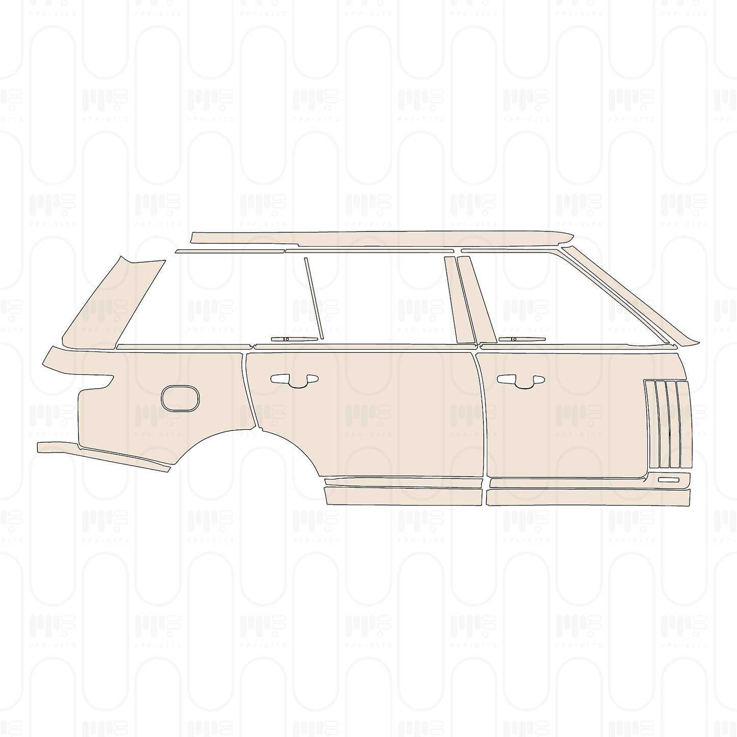 Voorgesneden PPF Land Rover Range Rover Extended Wheelbase Base 2022
