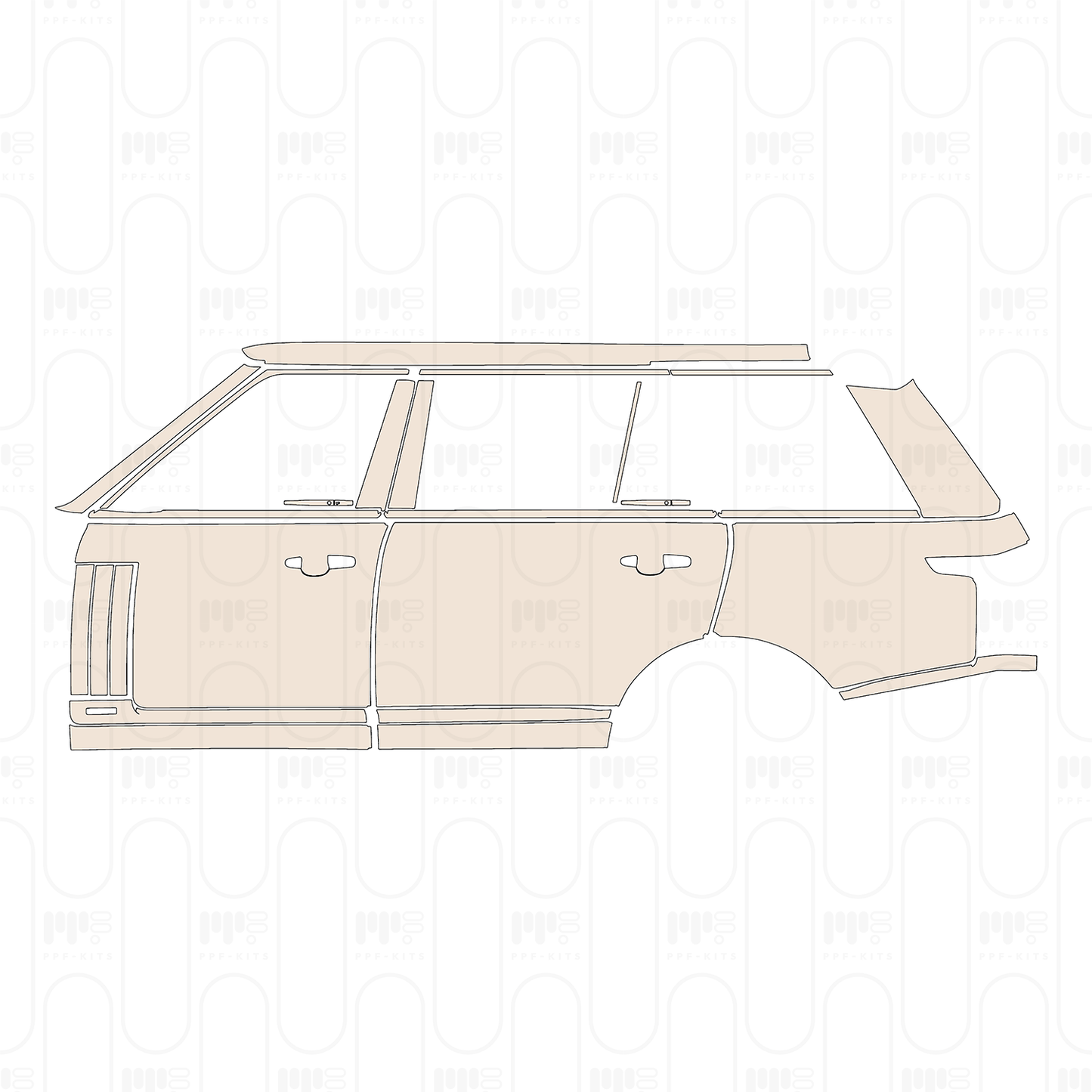 Voorgesneden PPF Land Rover Range Rover Extended Wheelbase SVAutobiography 2022