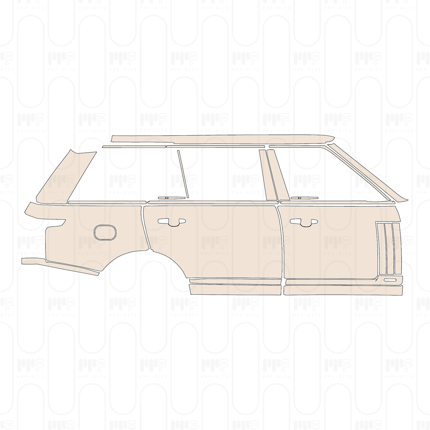 Voorgesneden PPF Land Rover Range Rover Extended Wheelbase SVAutobiography 2022