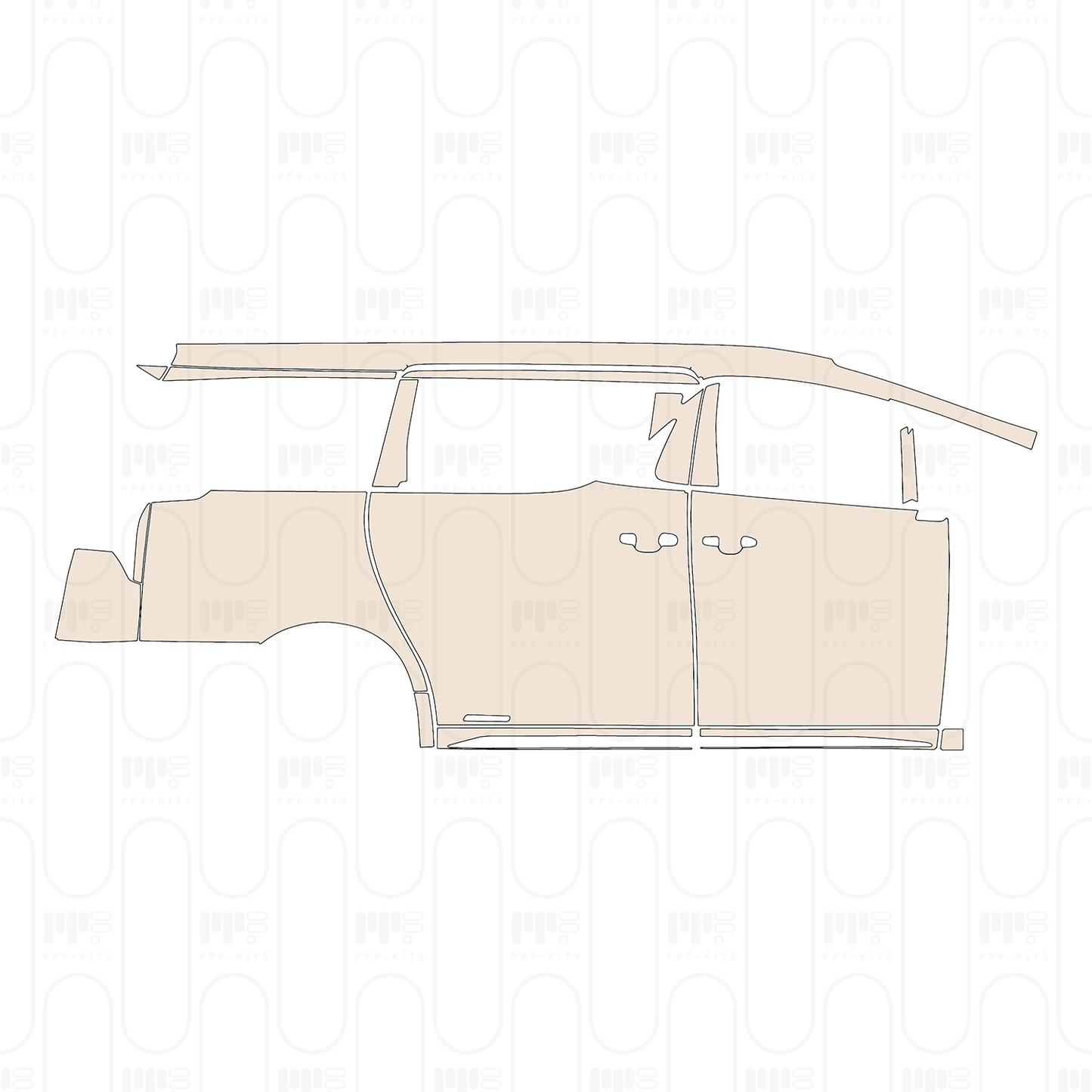 Voorgesneden PPF Lexus LM 2022