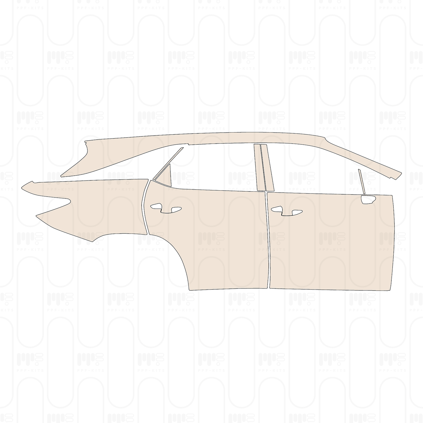 Voorgesneden PPF Lexus RX L (EWB) Base 2022