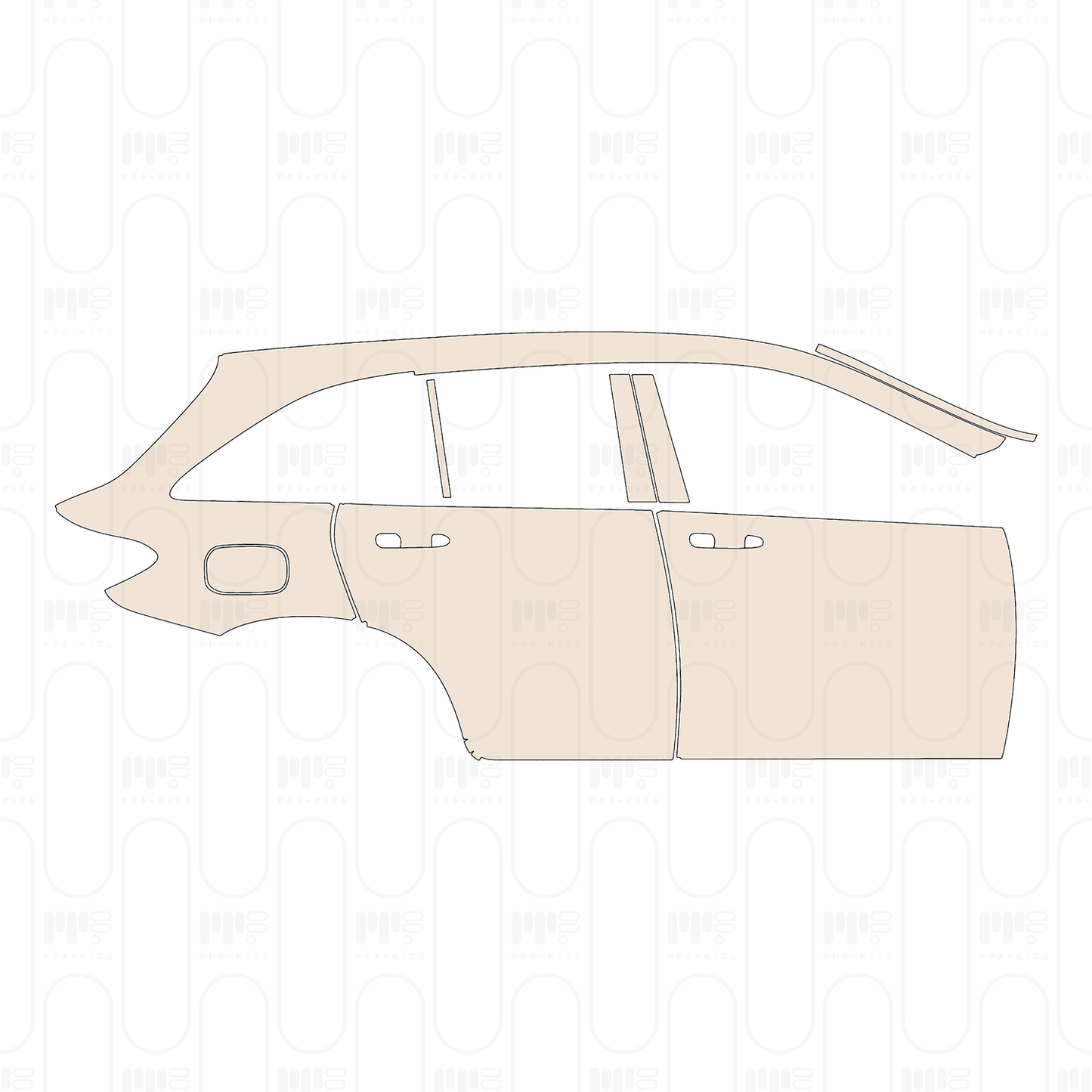 Voorgesneden PPF Mercedes-Benz GLC SUV AMG GLC43 2022