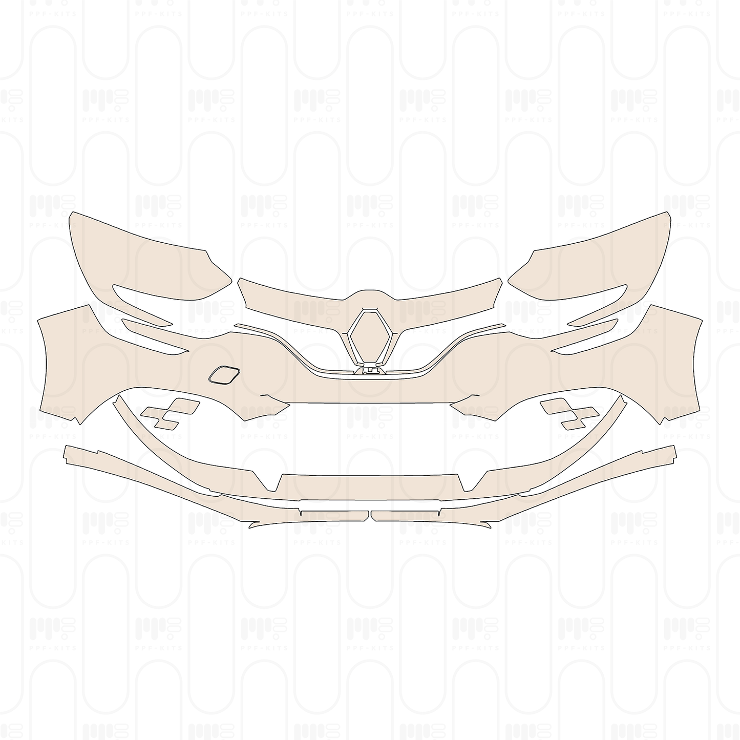 Voorgesneden PPF Renault Megane R.S. 2022