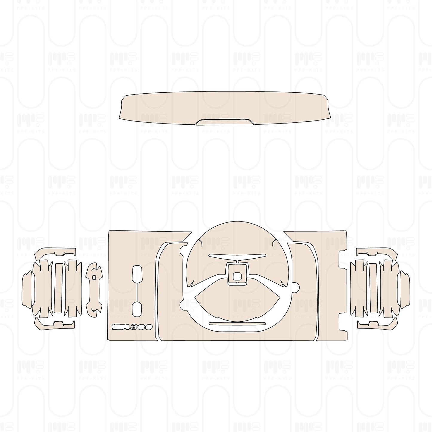 Voorgesneden PPF Tank 300 Base 2022