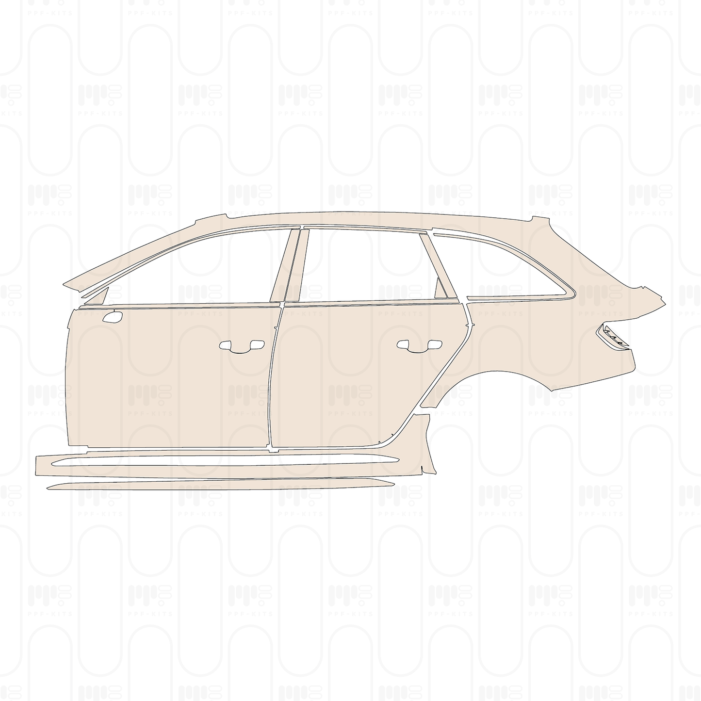 Voorgesneden PPF Audi A4 RS4 Avant 2019