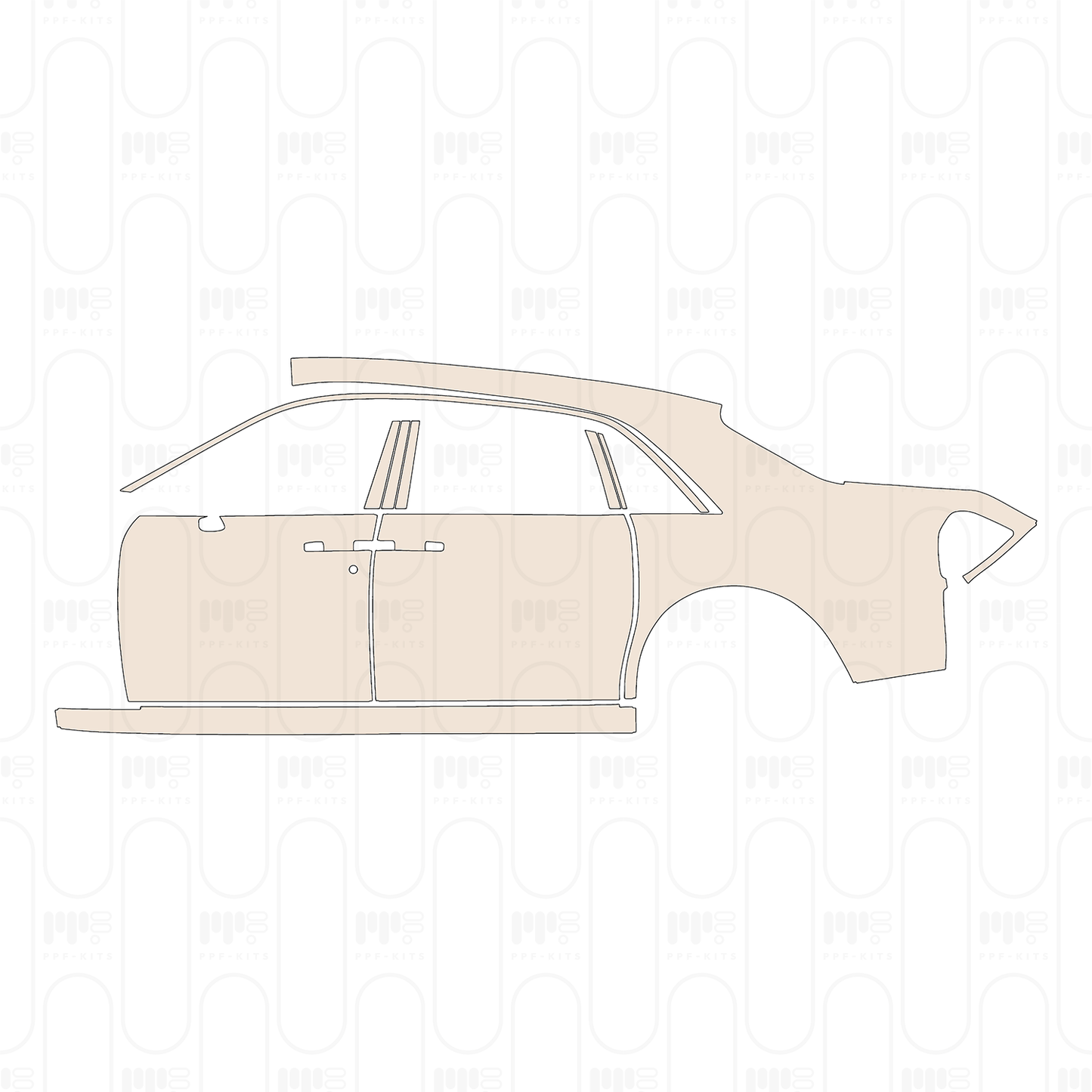 Voorgesneden PPF Rolls-Royce Ghost Extended Wheelbase 2011