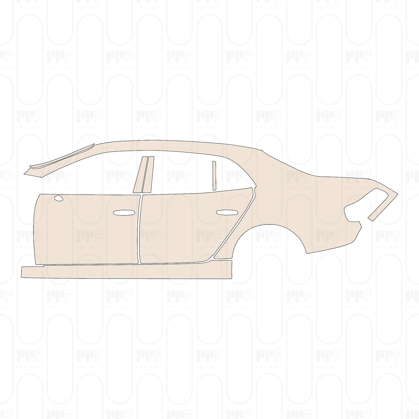 Voorgesneden PPF Bentley Flying Spur W12 2019