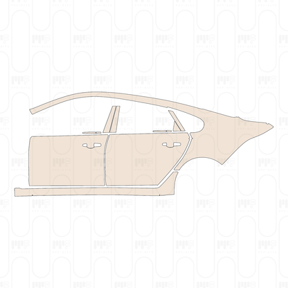 Voorgesneden PPF Jaguar XF XFL R-Sport 2016