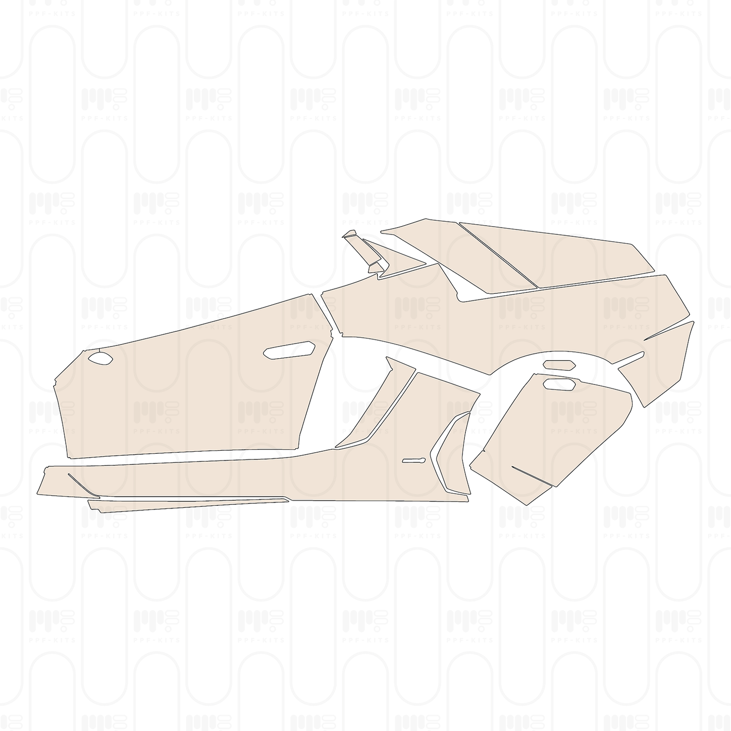 Voorgesneden PPF Lamborghini Aventador LP 700-4 Roadster 2015