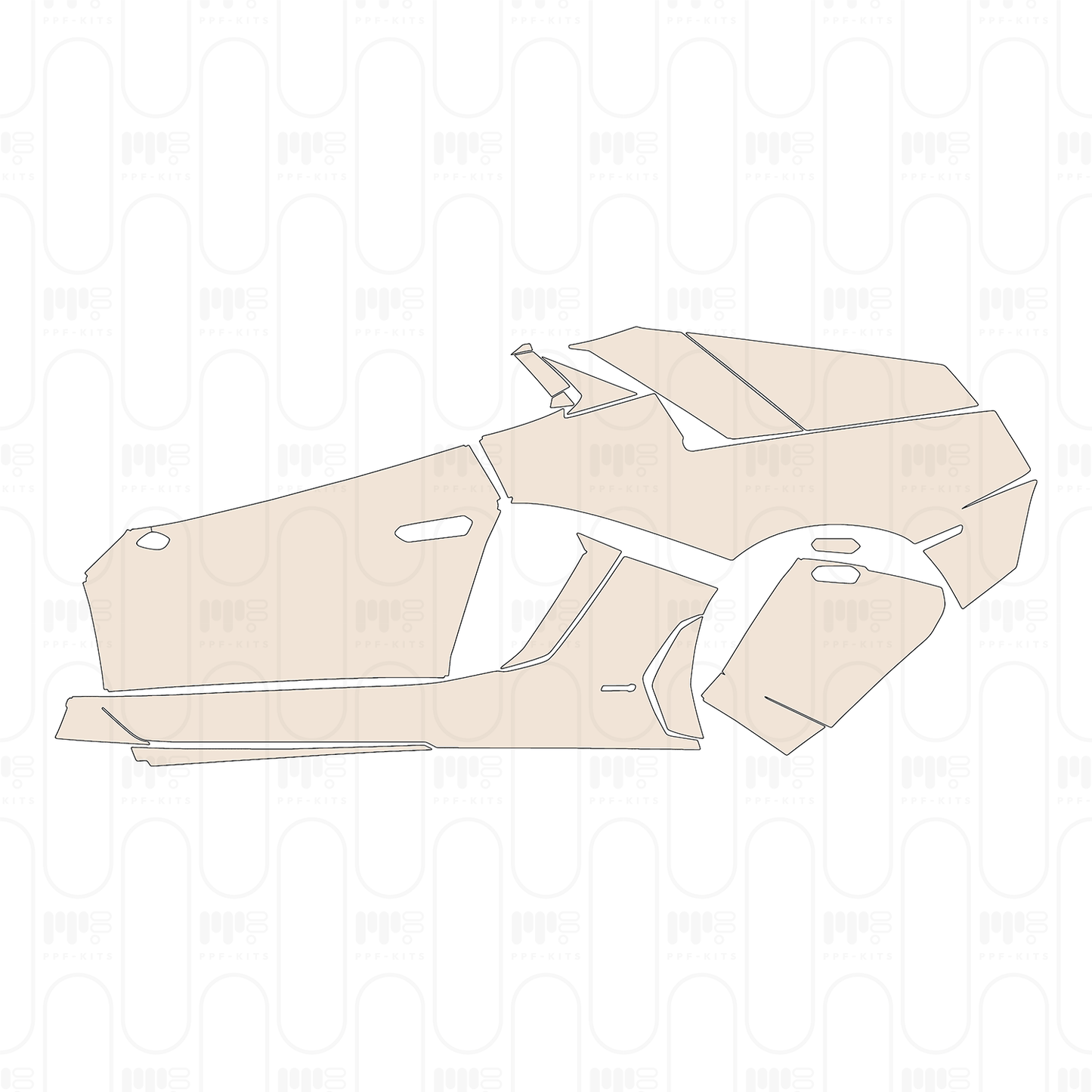 Voorgesneden PPF Lamborghini Aventador LP 700-4 Roadster 2015