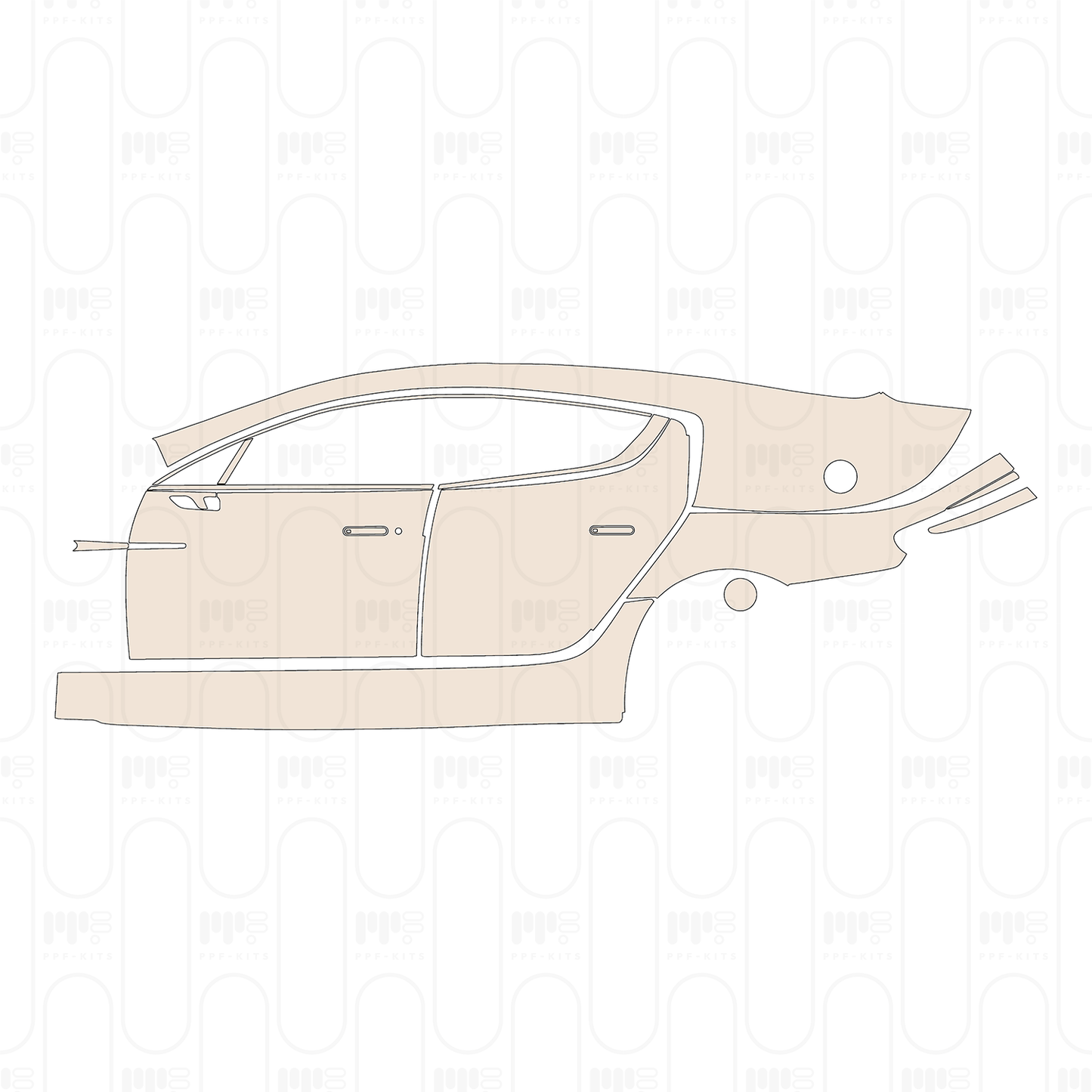 Voorgesneden PPF Aston Martin Rapide 2013