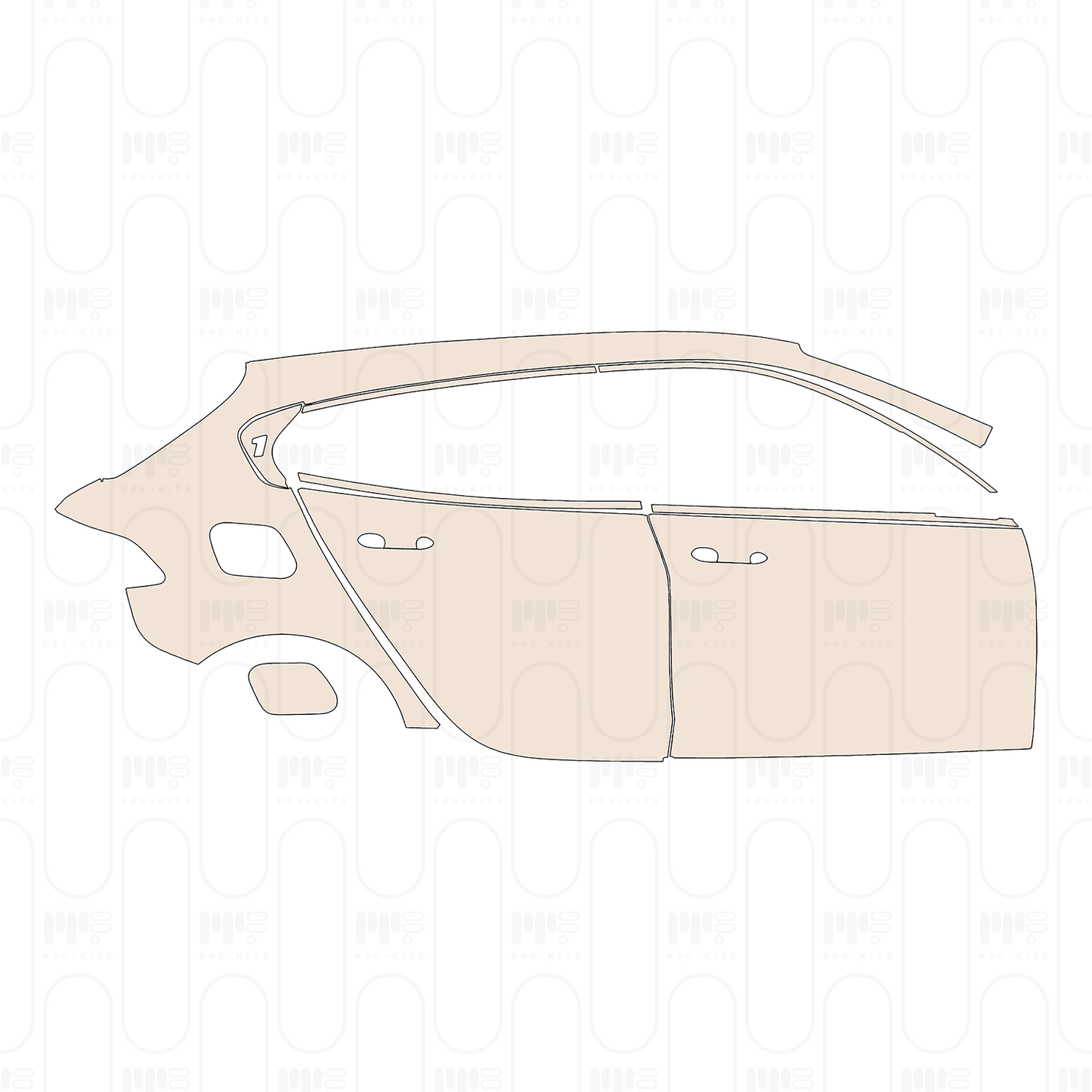 Voorgesneden PPF BMW 1 Series 5-door Sports Hatch SE 2025