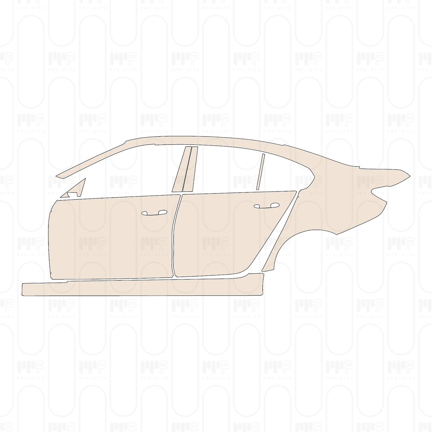Voorgesneden PPF BMW 3 Series Sedan Sport Line Standard Wheelbase 2026