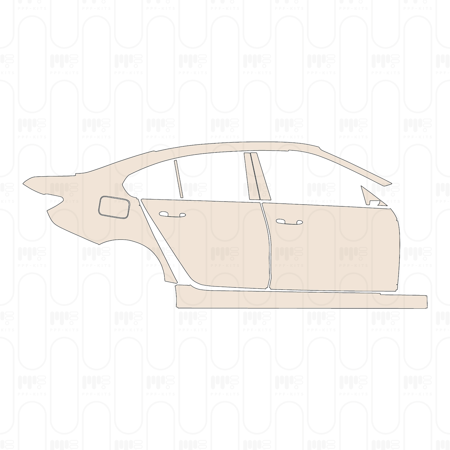 Voorgesneden PPF BMW 3 Series Sedan Sport Line Standard Wheelbase 2026