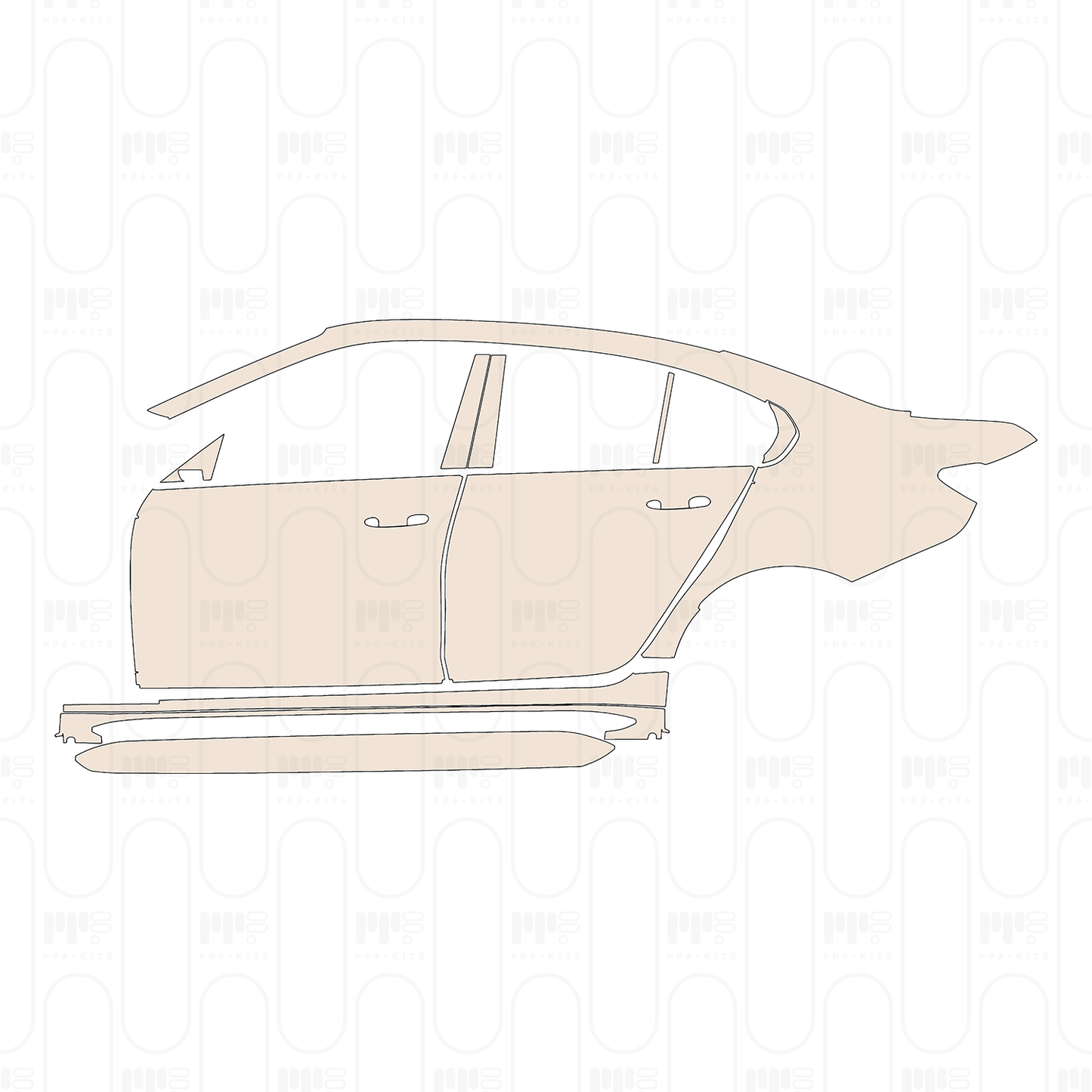 Voorgesneden PPF BMW 3 Series Sedan M3 CS 2025