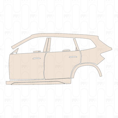 Voorgesneden PPF BMW X1 Extended Wheelbase Base 2026