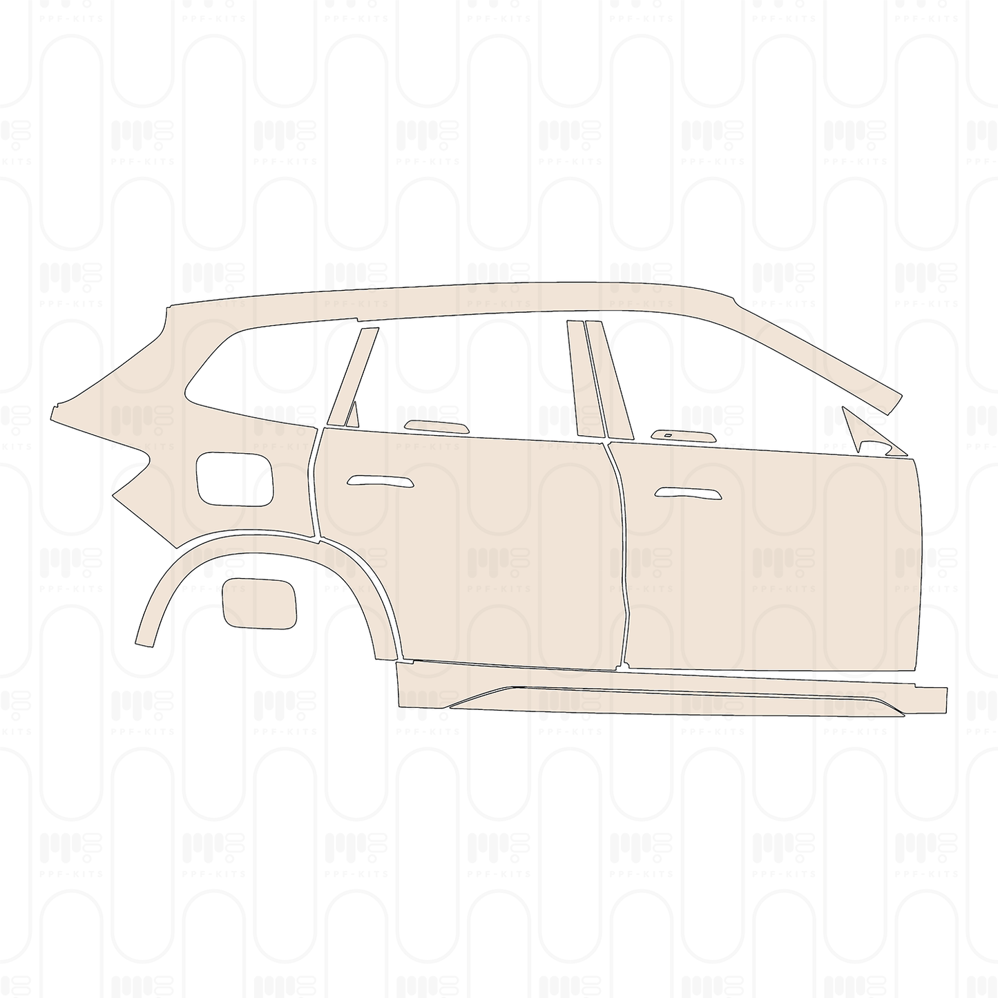 Voorgesneden PPF BMW X1 Extended Wheelbase Base 2026