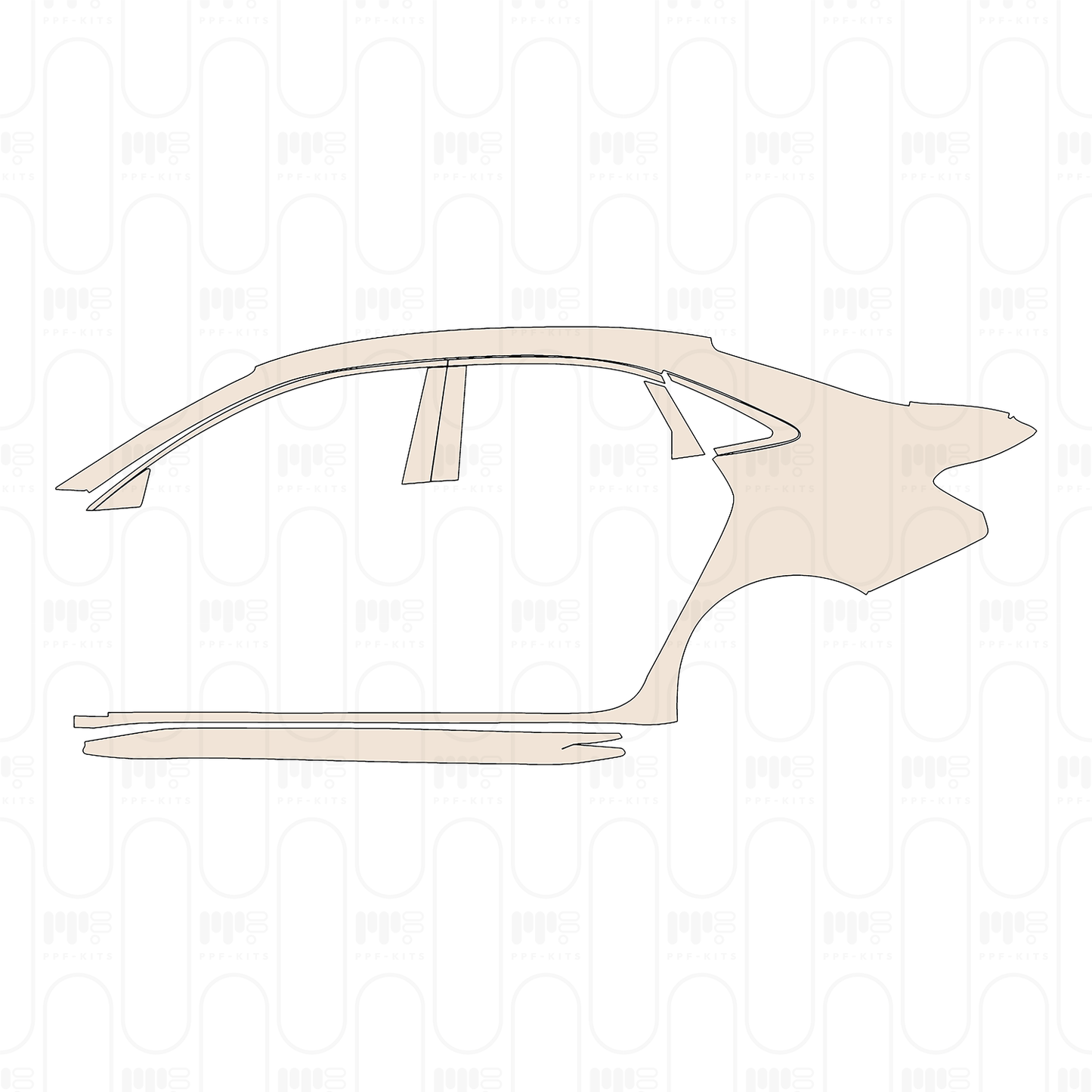 Voorgesneden PPF Audi A3 Sedan S3 2025