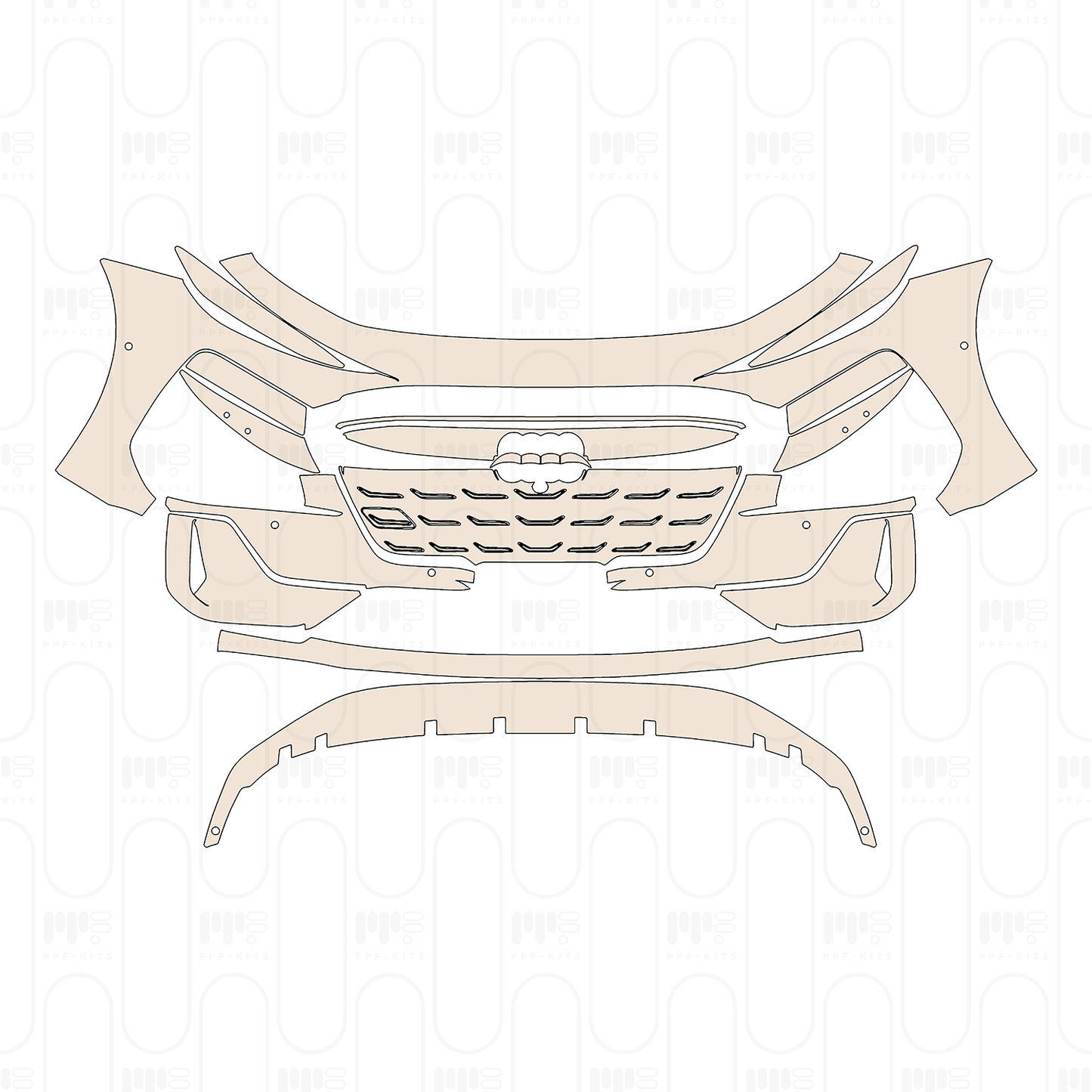 Voorgesneden PPF Audi A6 e-tron S6 Avant e-tron 2025