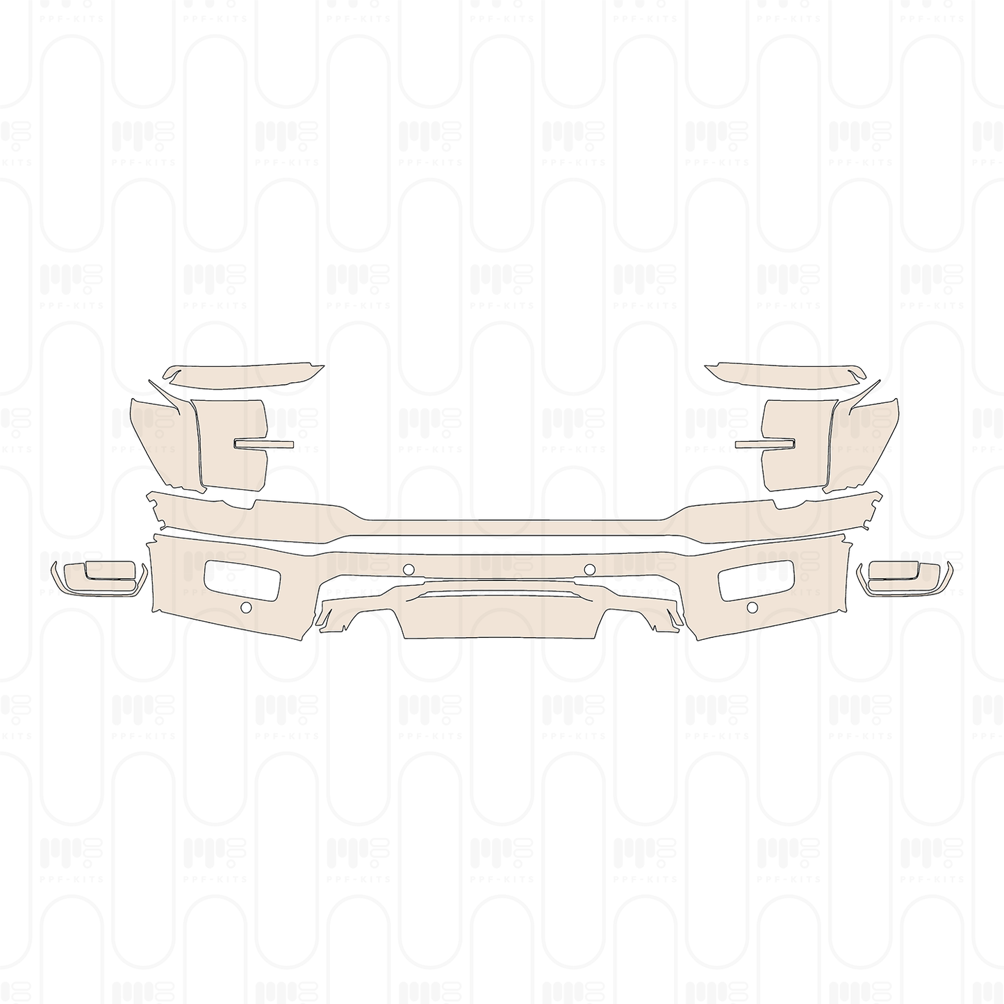 Voorgesneden PPF Ford F-150 SuperCrew Lariat 2025