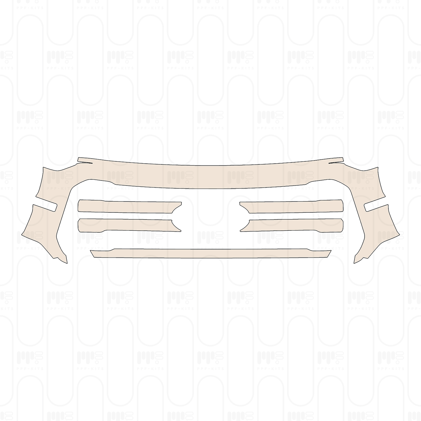 Voorgesneden PPF Ford F-150 SuperCrew Lariat 2025
