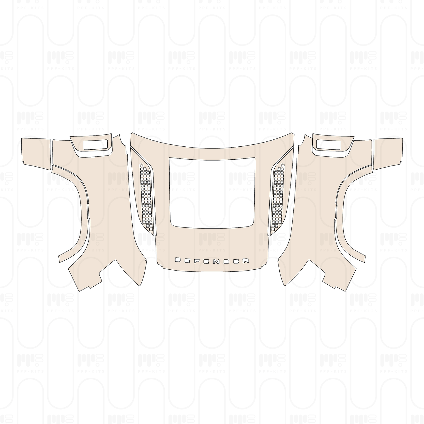 Voorgesneden PPF Land Rover Defender 110 X 2026