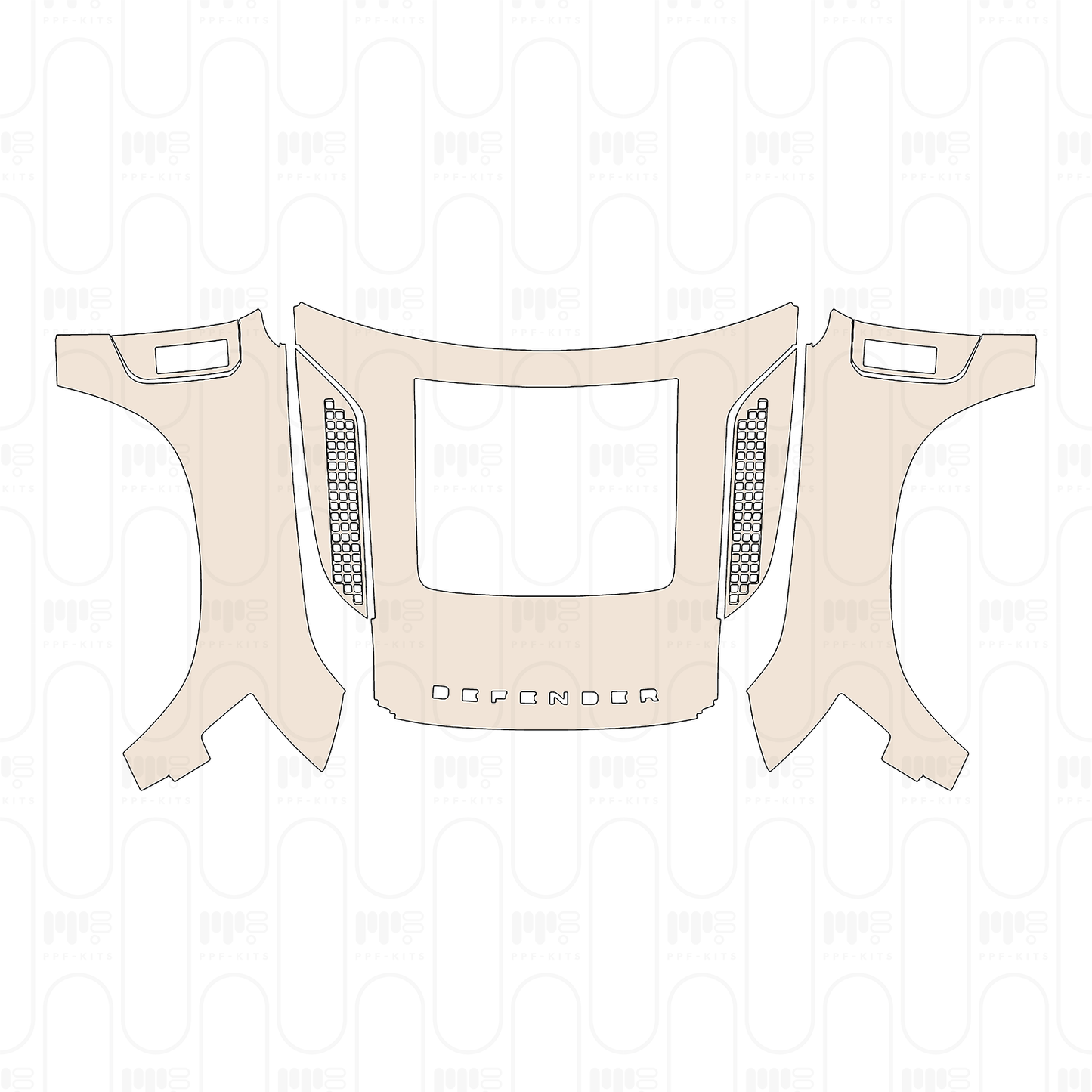 Voorgesneden PPF Land Rover Defender 110 X 2026