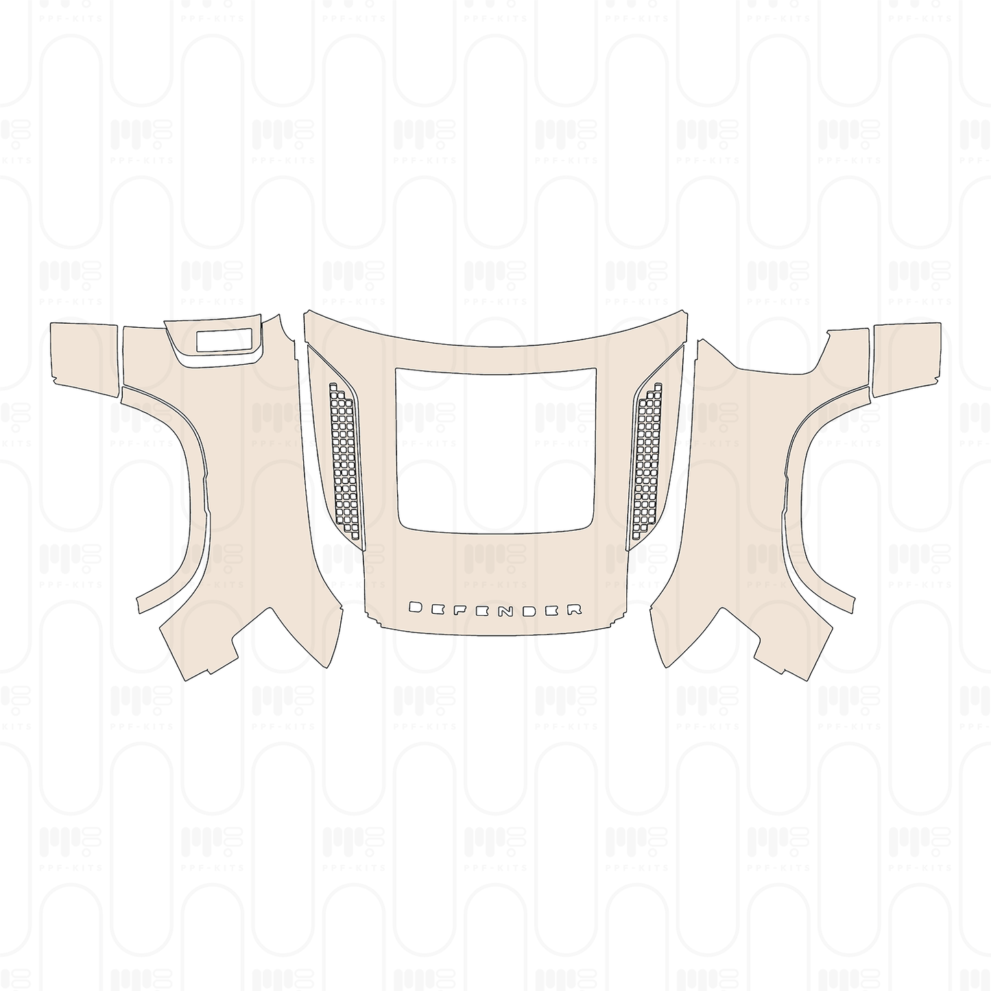 Voorgesneden PPF Land Rover Defender 110 X 2026