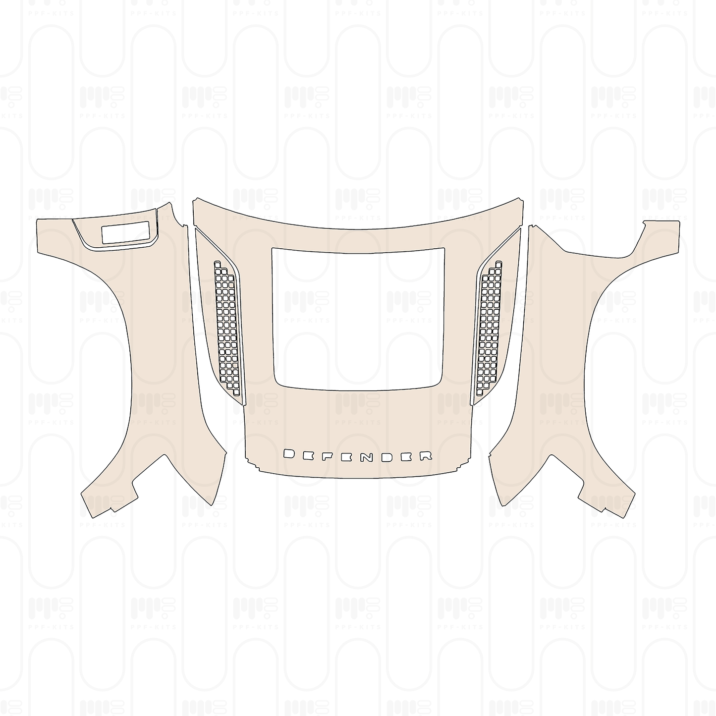 Voorgesneden PPF Land Rover Defender 110 X 2026