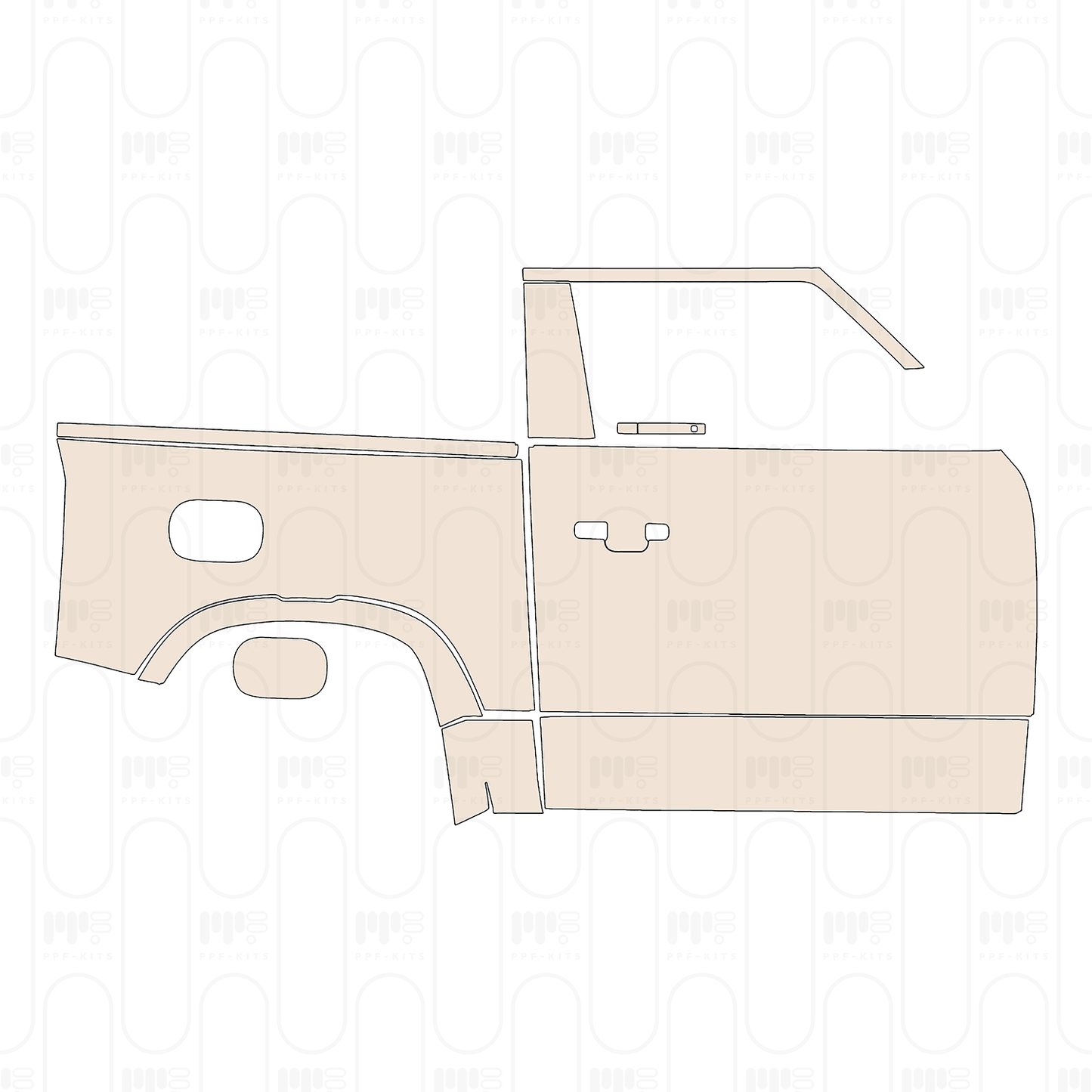 Voorgesneden PPF Land Rover Defender 90 X-Dynamic 2026