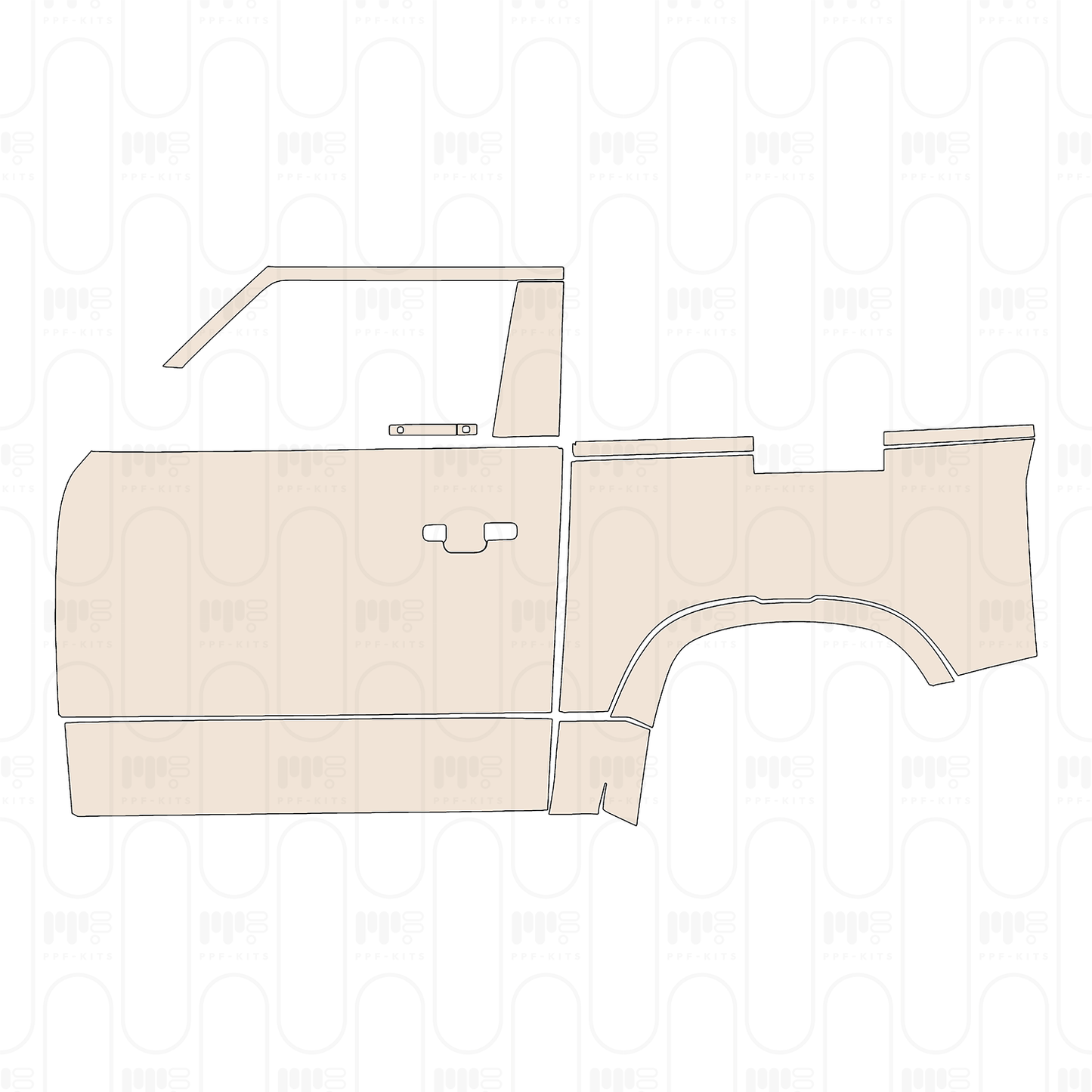 Voorgesneden PPF Land Rover Defender 90 X-Dynamic 2026