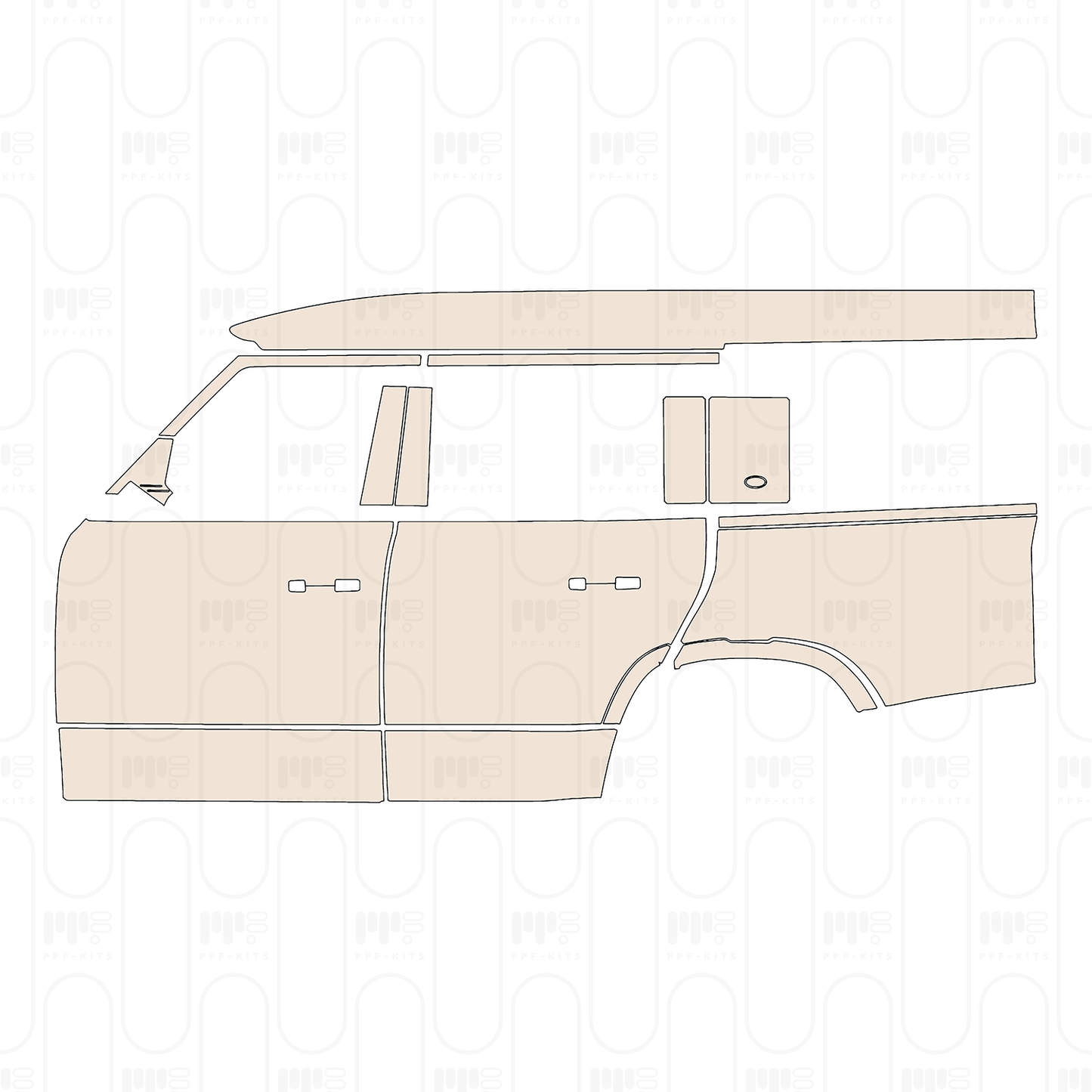 Voorgesneden PPF Land Rover Defender 130 X-Dynamic 2026
