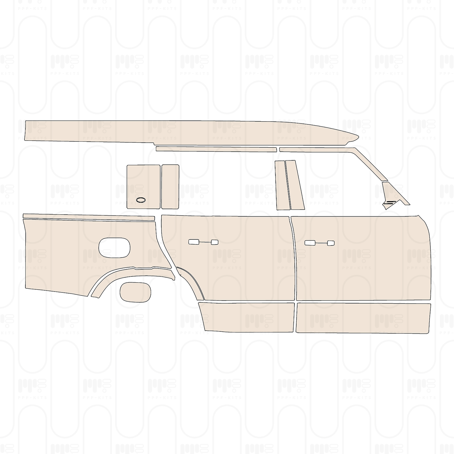 Voorgesneden PPF Land Rover Defender 130 X-Dynamic 2026