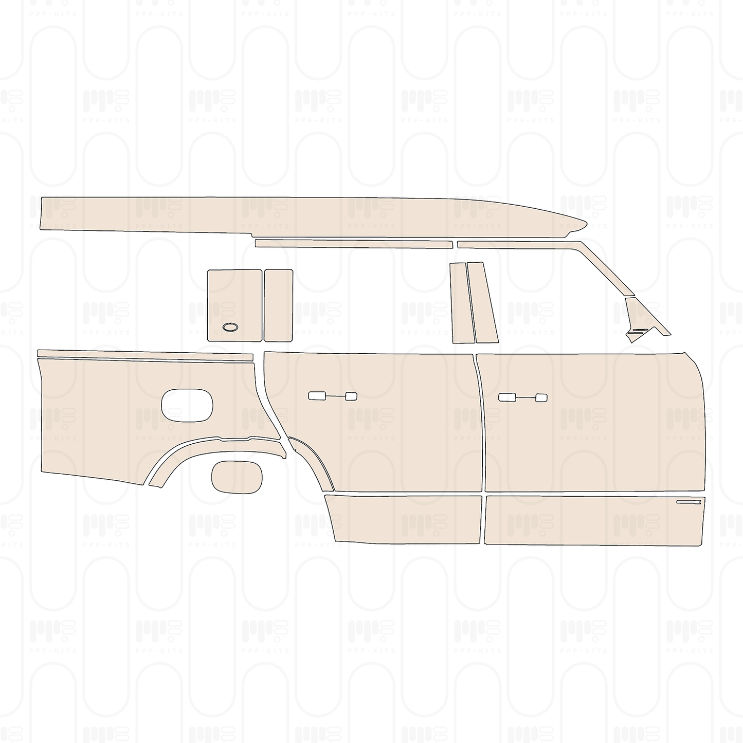 Voorgesneden PPF Land Rover Defender 130 X 2026