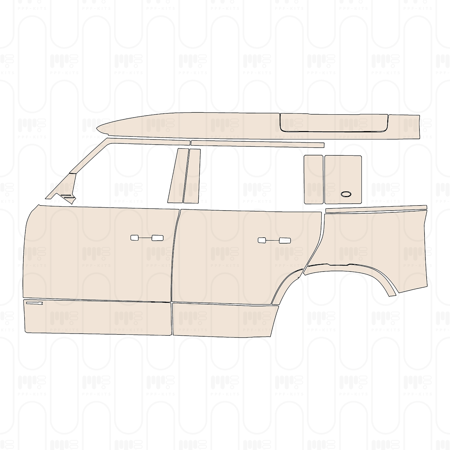 Voorgesneden PPF Land Rover Defender 110 X 2026