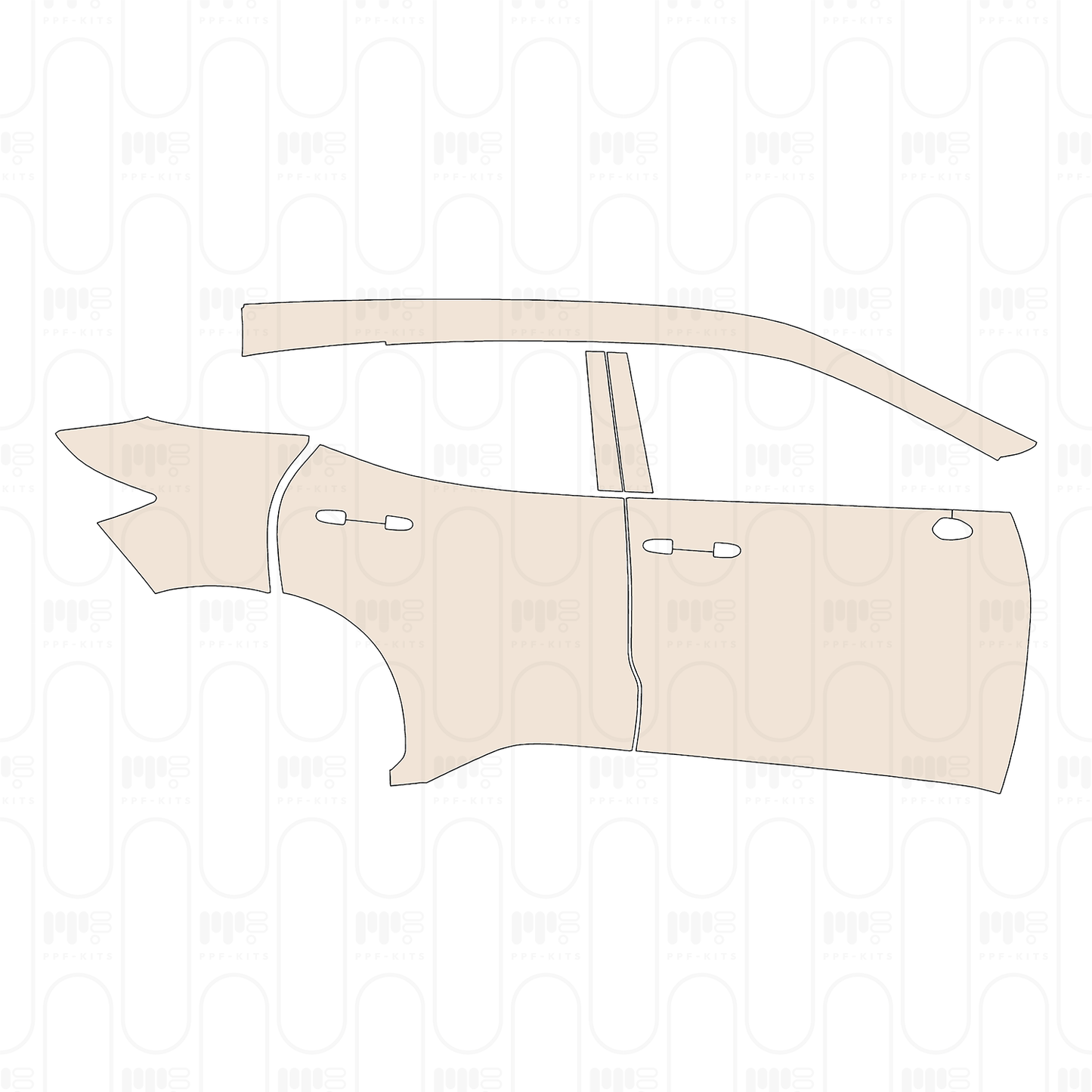 Voorgesneden PPF Lexus LBX (EU) Base 2025