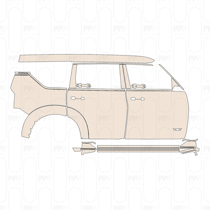 Voorgesneden PPF Nissan Patrol (ME) Nismo 2025