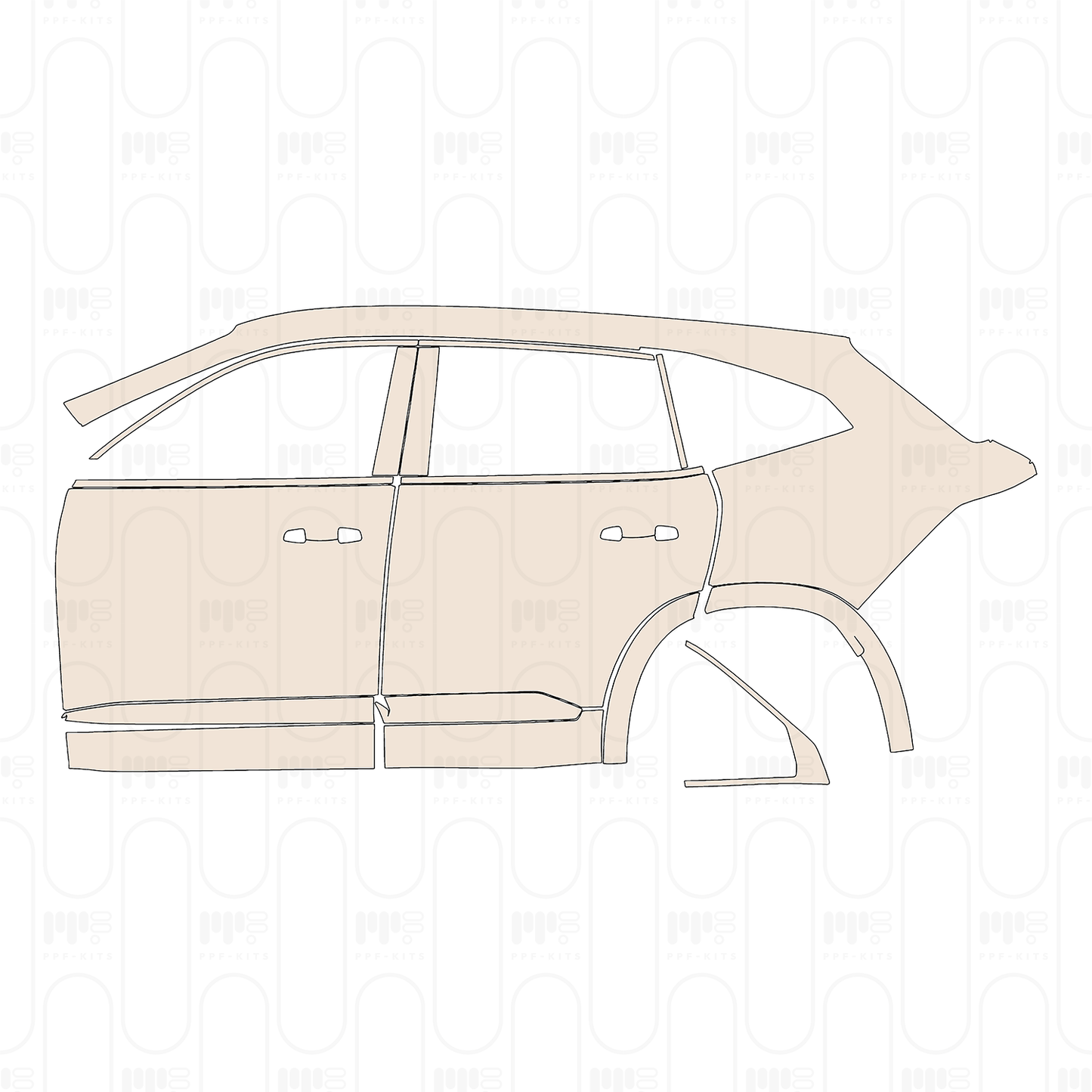 Voorgesneden PPF Renault Grand Koleos (SEA) Esprit Alpine 2026