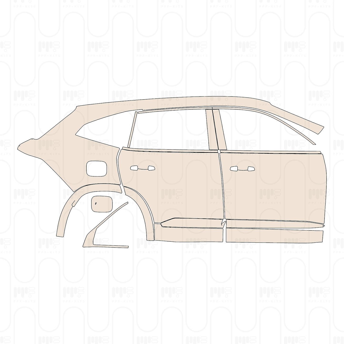 Voorgesneden PPF Renault Grand Koleos (SEA) Esprit Alpine 2026