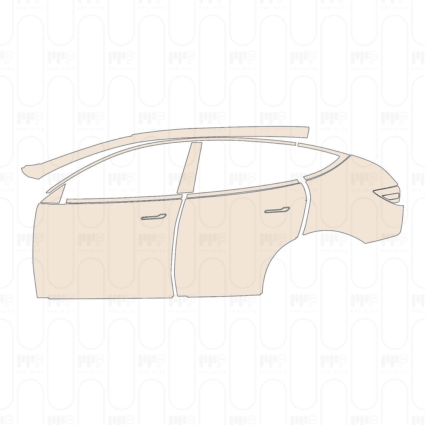 Voorgesneden PPF Tesla Model Y (Juniper) Standard 2025