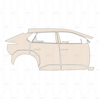 Voorgesneden PPF Toyota bZ4X (CN) 2025