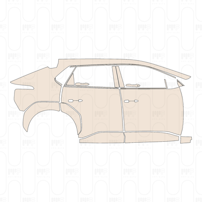 Voorgesneden PPF Toyota bZ4X (CN) 2025